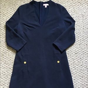 Women’s Lilly Pulitzer Charlena Dress Navy Large